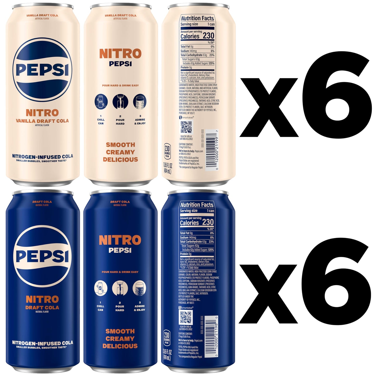 Pepsi Soda, 7.5 Ounce Mini Cans, (10 Pack) (Packaging May Vary)