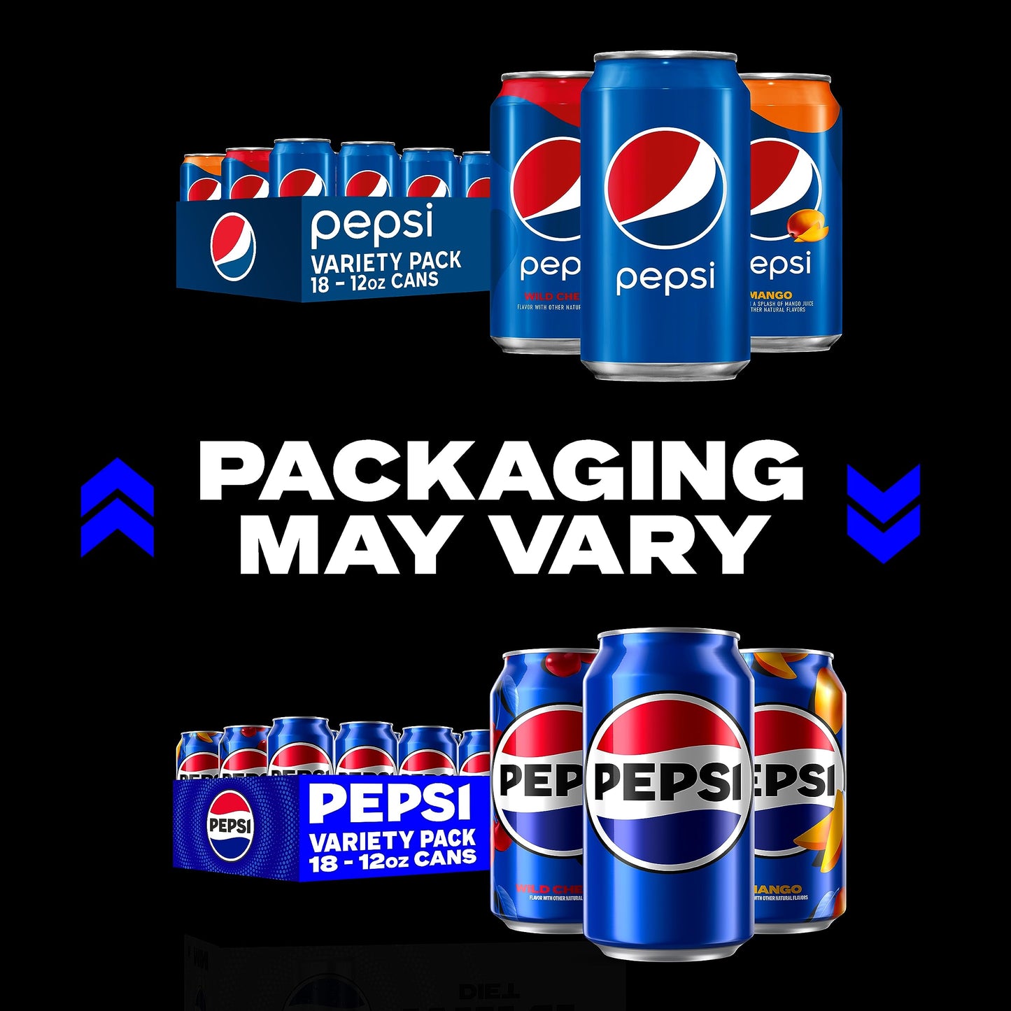 Pepsi Soda, 7.5 Ounce Mini Cans, (10 Pack) (Packaging May Vary)