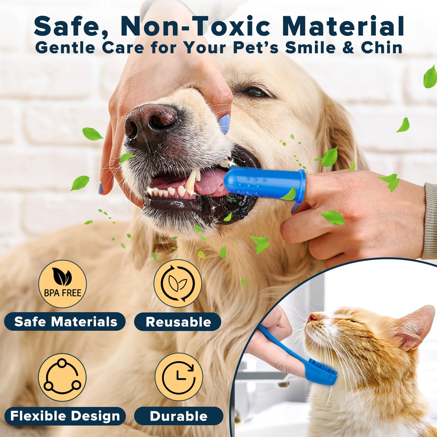 6PCS Pet Grooming Kit for Dogs,Cats and Horses | Dog Washing Gloves | Dog Bath Brush | Dog Bath Gloves | Dog Shampoo Brush | Pet Grooming Gloves | Dog Bath Supplies