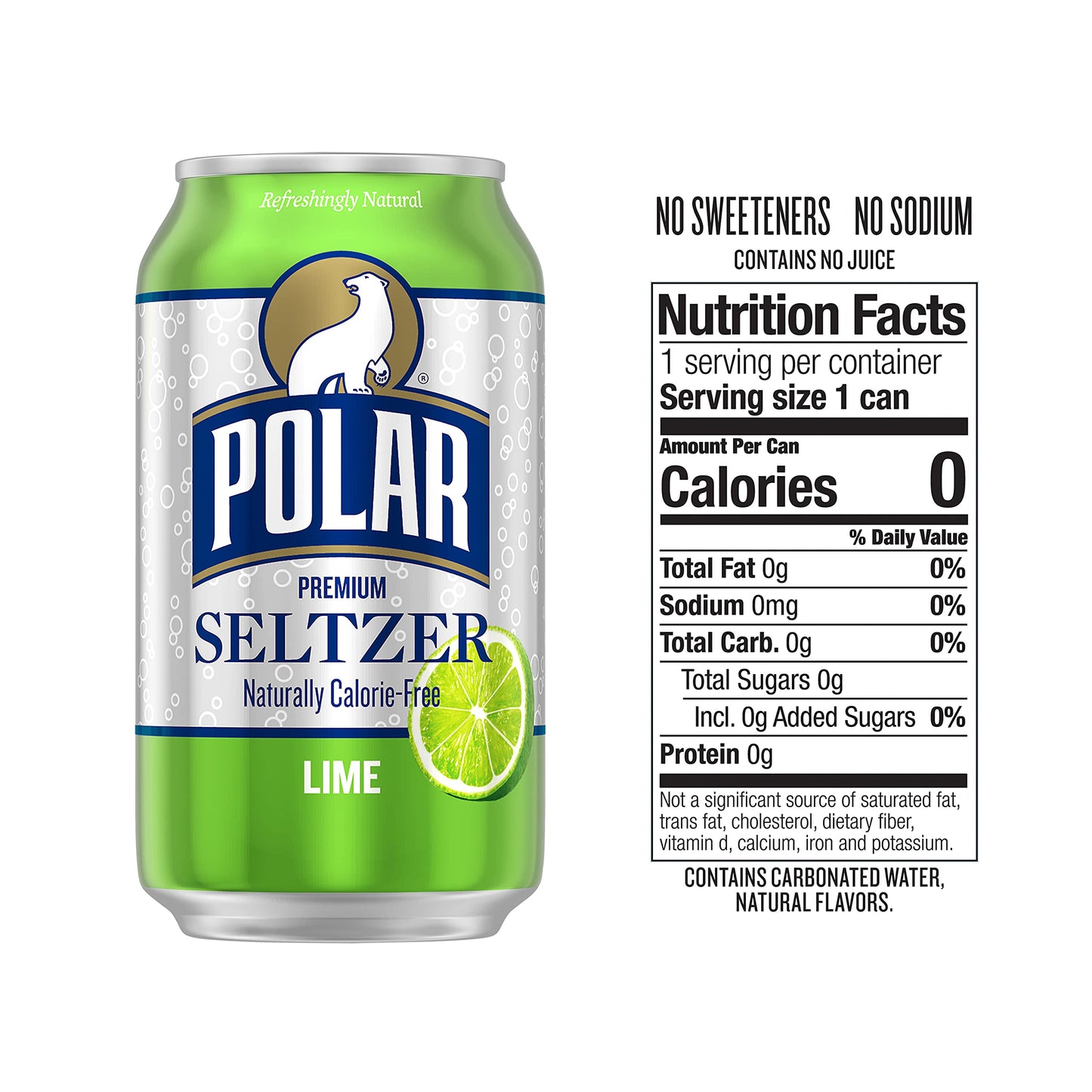 Polar Seltzer Water Original, 12 fl oz Dosen, 18er Packung 