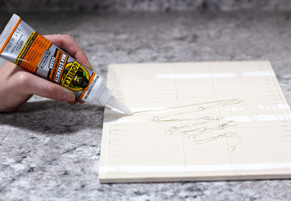 Gorilla Max Strength Construction Adhesive, Clear Glue, Squeeze Tube - Gap Filling and Waterproof
