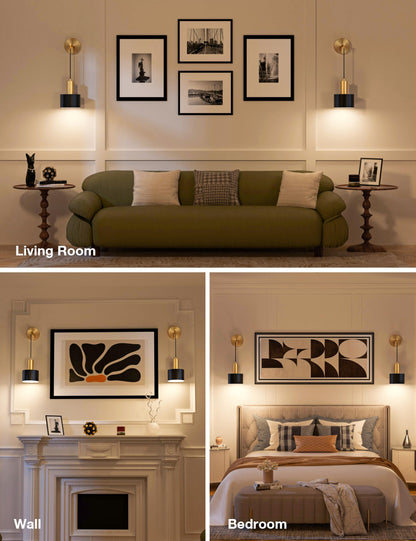 Rechargeable Battery Wall Sconce – 9-Color Dimmable Wireless Light