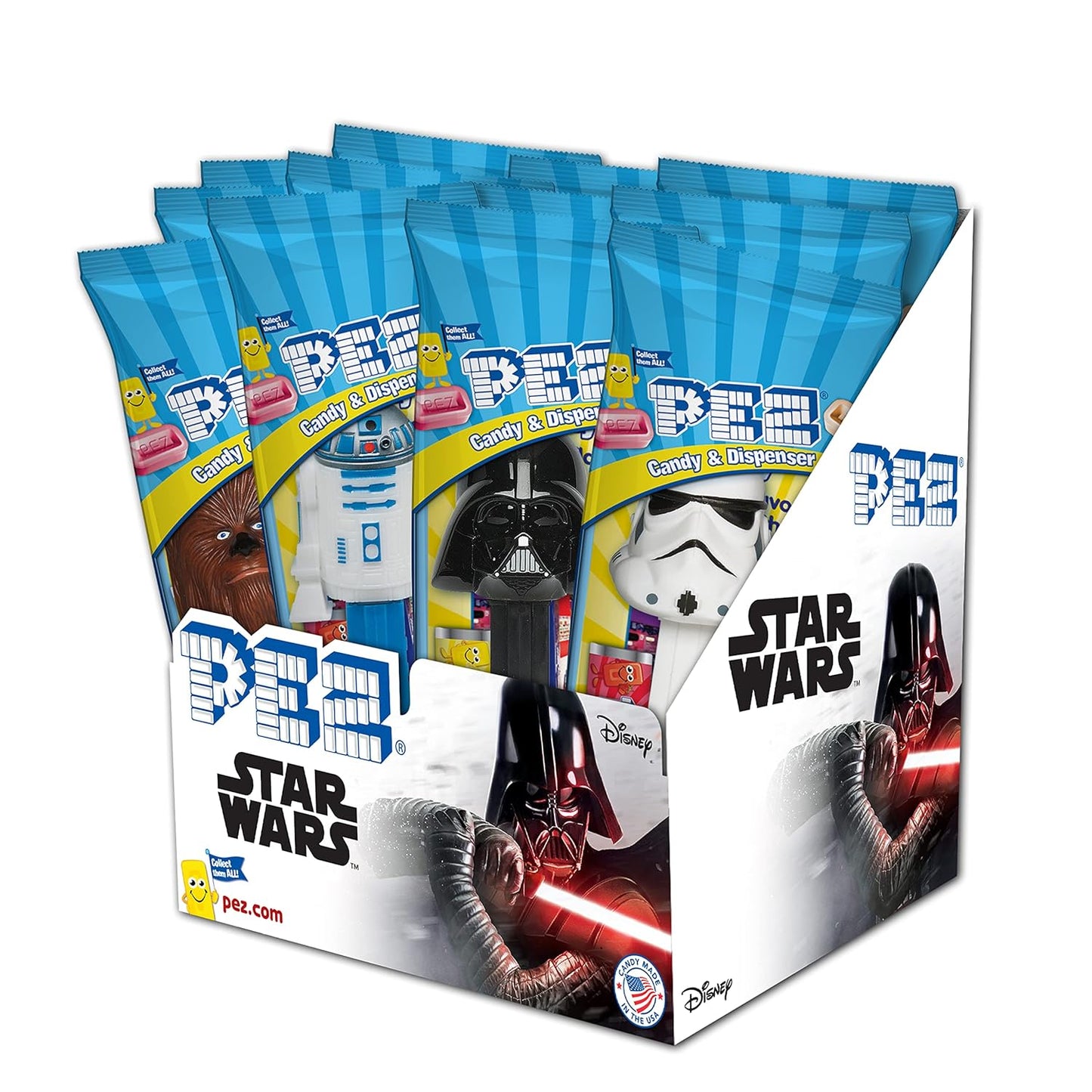 PEZ Candy Star Wars, verschiedene Spender, 0,58 Unzen (12er-Pack) 