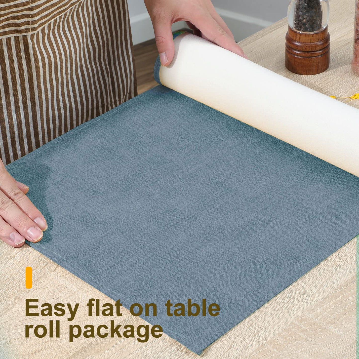 Wipeable Table Runner – Thick Farmhouse-Style Runner for Kitchen, Bedroom, Living Room, Indoor & Outdoor Use