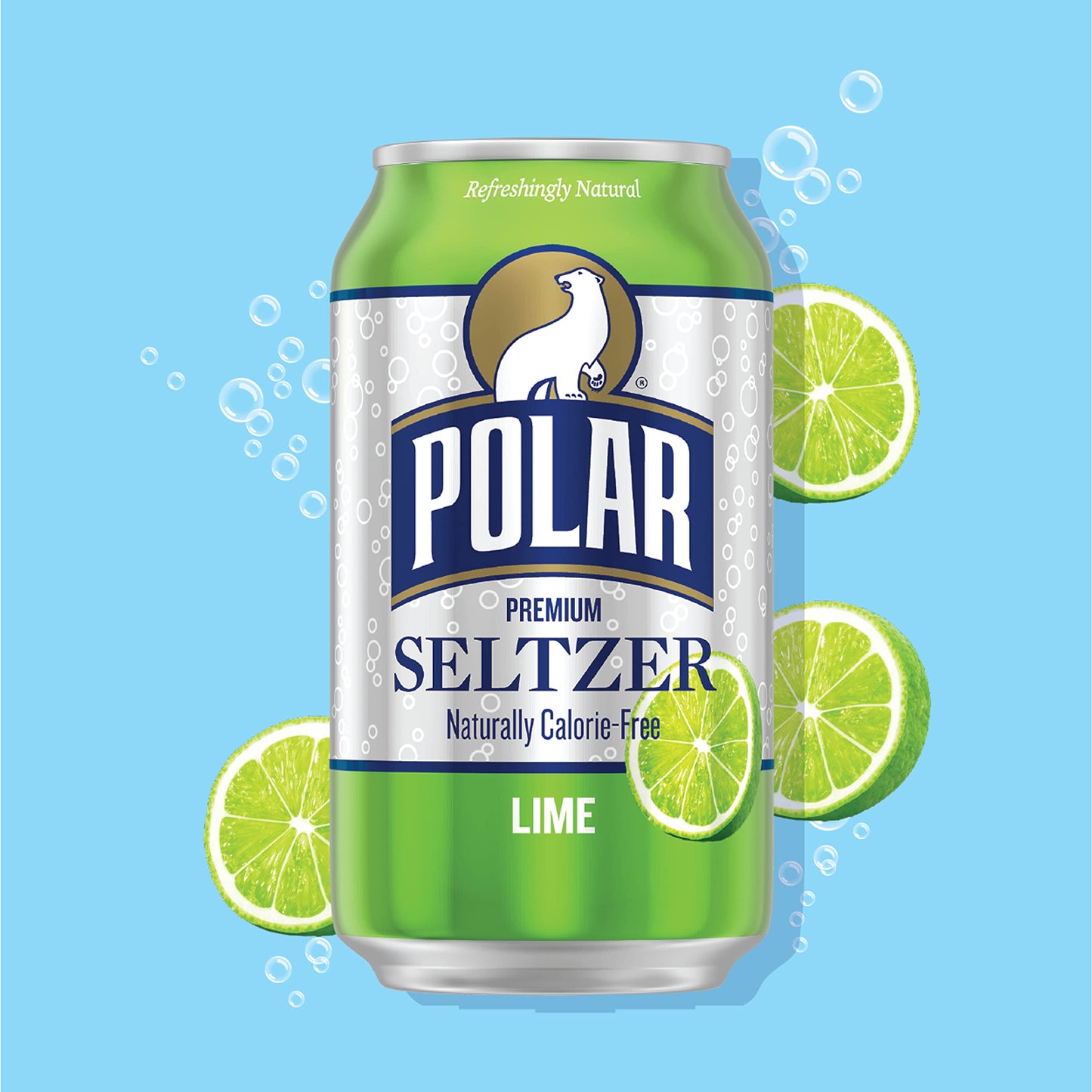 Polar Seltzer Water Original, 12 fl oz cans, 18 pack