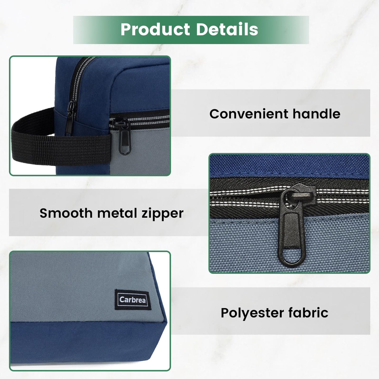 Travel Toiletry Bag - Small Toiletry Bag for Men Skincare Bag Doop Kit for Toiletries Accessories Gifts - Black