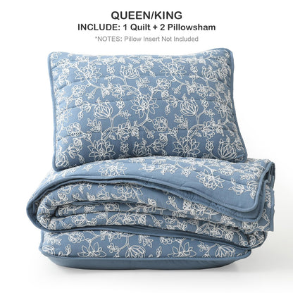 Multiple Colors & Sizes (Twin, Full/Queen, King) – Lightweight 3-Piece Microfiber Bedding