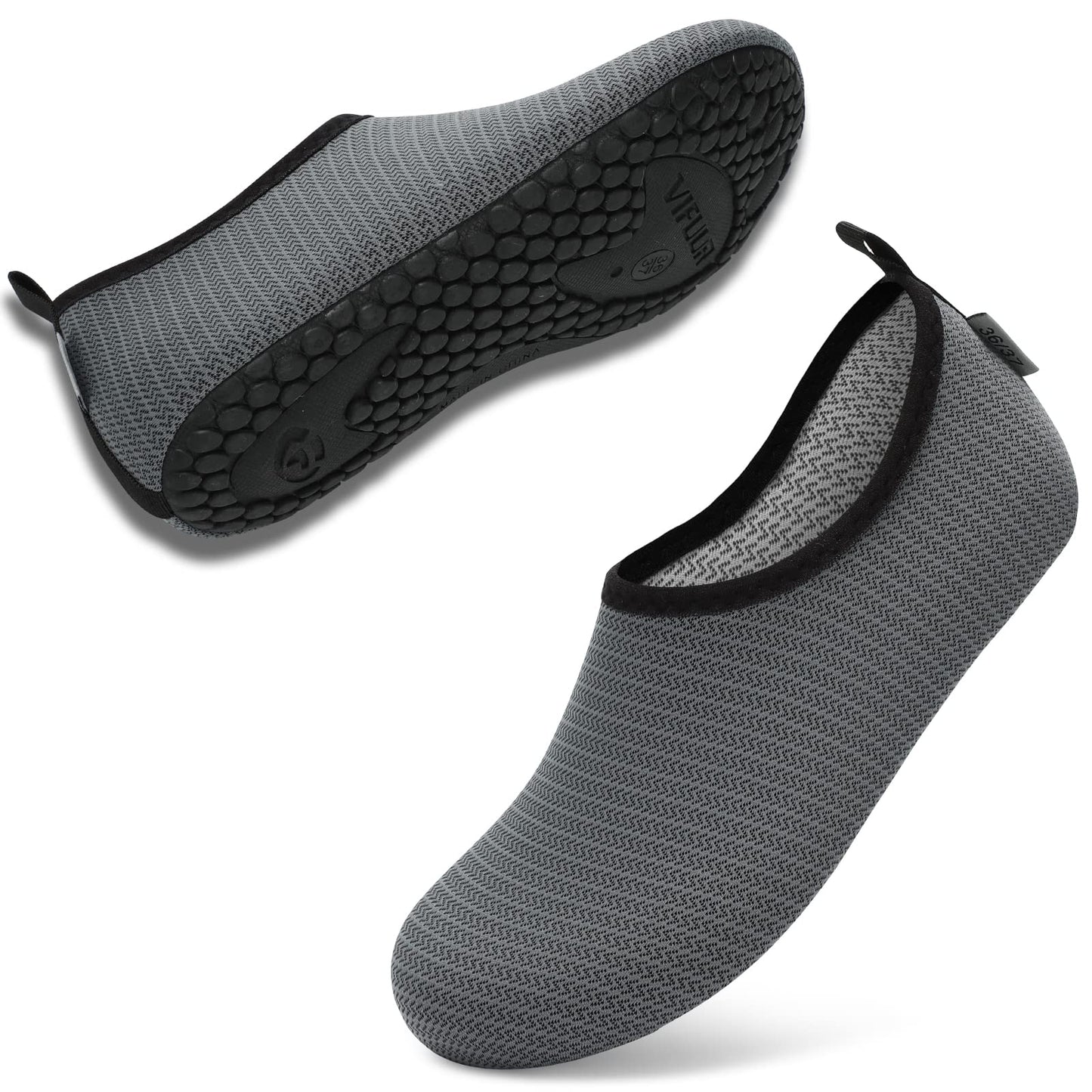 VIFUUR Wassersportschuhe Barfuß Schnelltrocknende Aqua-Yoga-Socken Slip-on für Männer Frauen