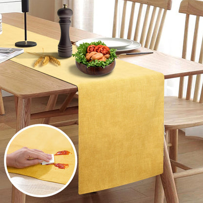 Wipeable Table Runner – Thick Farmhouse-Style Runner for Kitchen, Bedroom, Living Room, Indoor & Outdoor Use