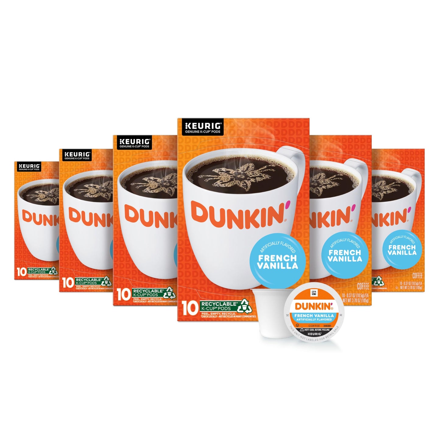 Dunkin‘ Bestseller-Kaffee-Vielfaltspaket, 60 Keurig K-Cup-Pads 