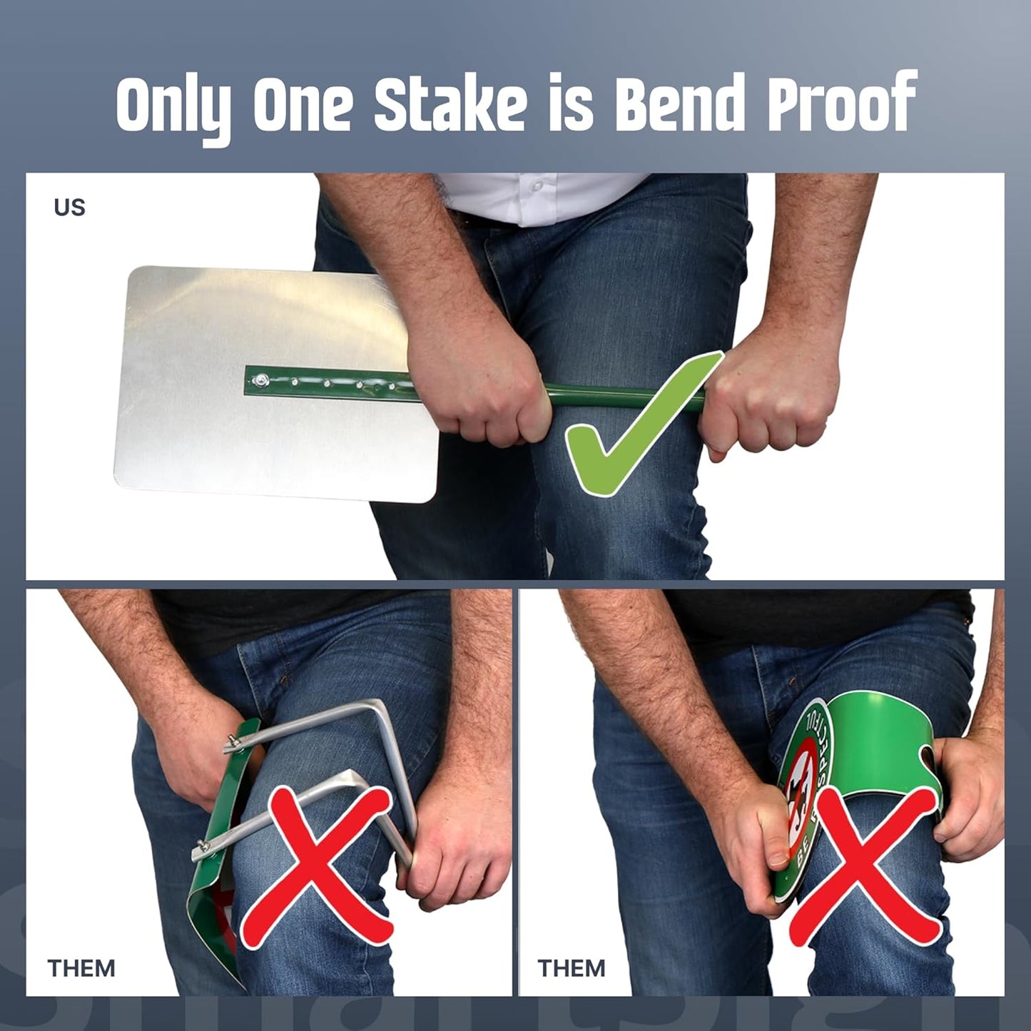 SmartSign Septic Lines Below Yard Sign, 10 x 7 in Aluminum Lawn Sign with 18 in Stake, Green & White