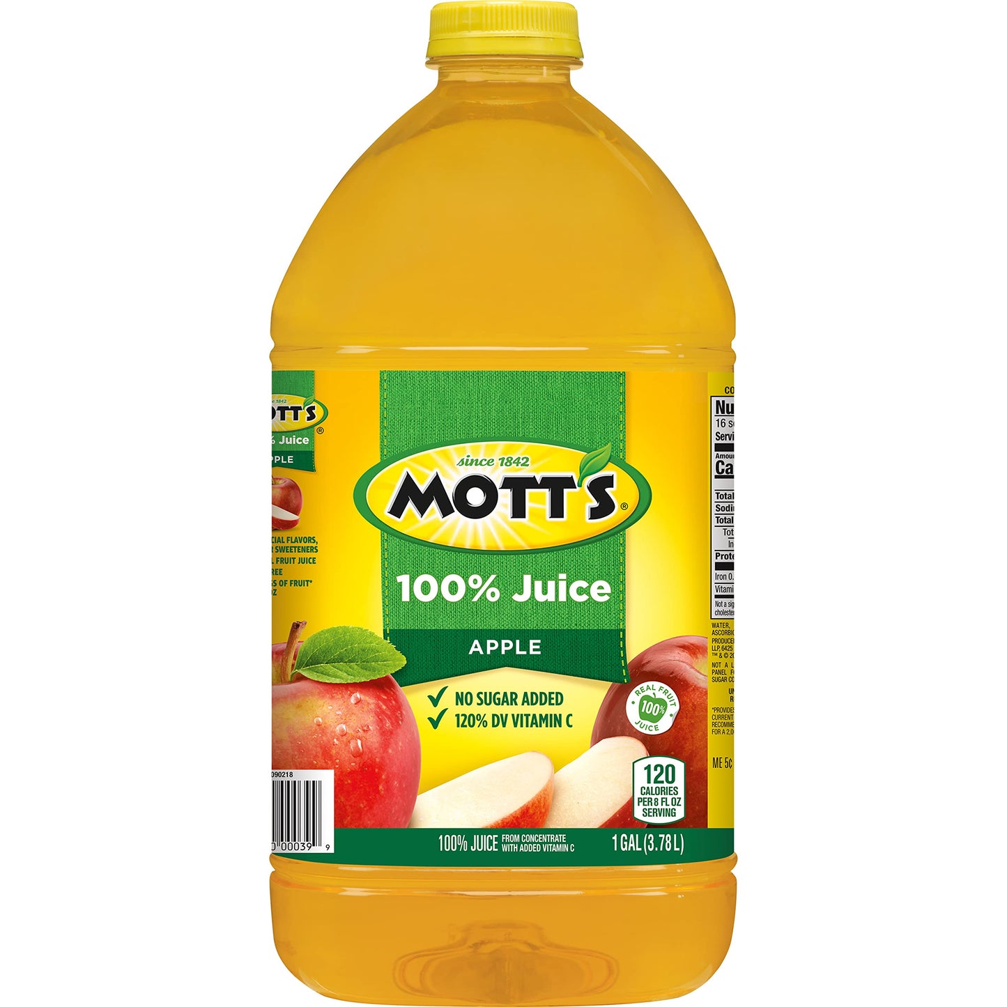 Mott's 100% Original Apple Juice, 8 Fl Oz Bottles, 24 Count (4 Packs Of 6), 2 Servings Of Fruit, 100% Fruit Juice, Gluten-free, Caffeine-free, Kosher, Contains No Artificial Colors Or Sweeteners