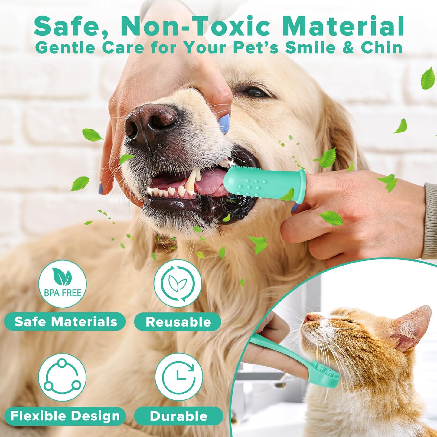 6PCS Pet Grooming Kit for Dogs,Cats and Horses | Dog Washing Gloves | Dog Bath Brush | Dog Bath Gloves | Dog Shampoo Brush | Pet Grooming Gloves | Dog Bath Supplies