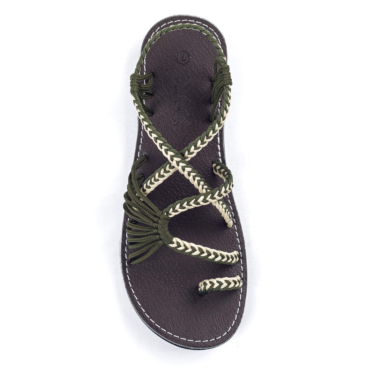 Plaka Flat Sandals for Women Palm Leaf