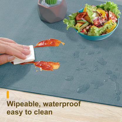 Wipeable Table Runner – Thick Farmhouse-Style Runner for Kitchen, Bedroom, Living Room, Indoor & Outdoor Use