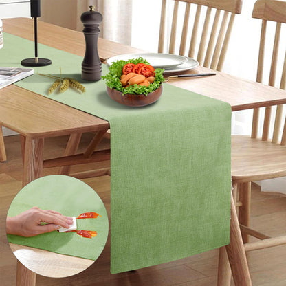 Wipeable Table Runner – Thick Farmhouse-Style Runner for Kitchen, Bedroom, Living Room, Indoor & Outdoor Use