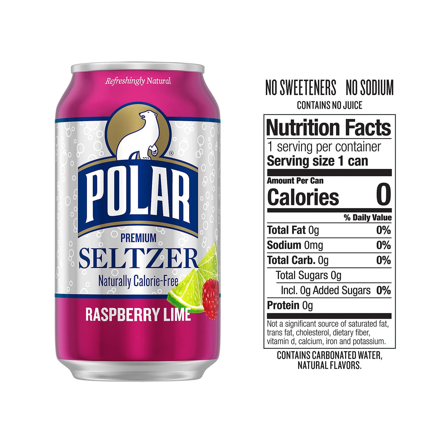 Polar Seltzer Water Original, 12 fl oz Dosen, 18er Packung 