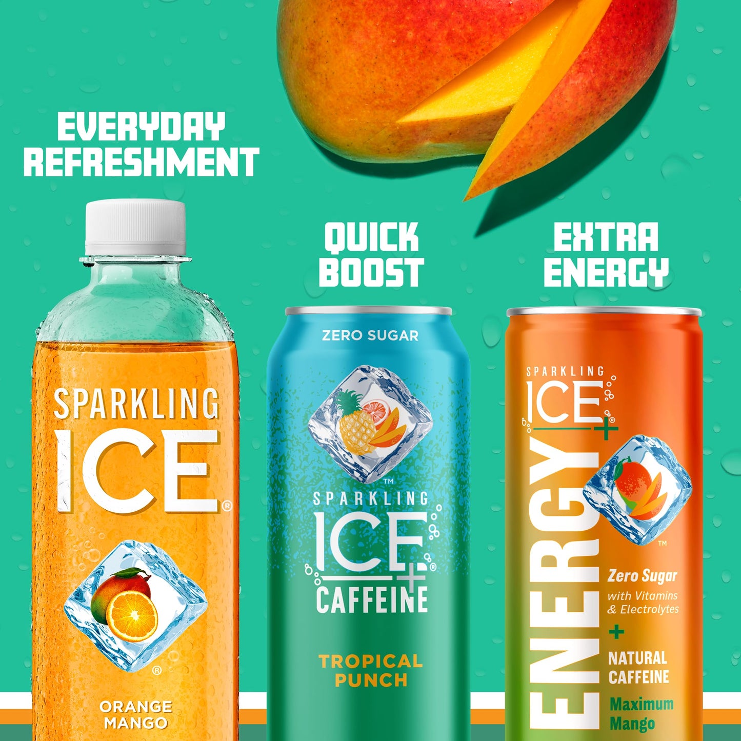 Sparkling Ice, eau pétillante à la cerise noire, eau aromatisée sans sucre, avec vitamines et antioxydants, boisson à faible teneur en calories, bouteilles de 17 fl oz (paquet de 12) 