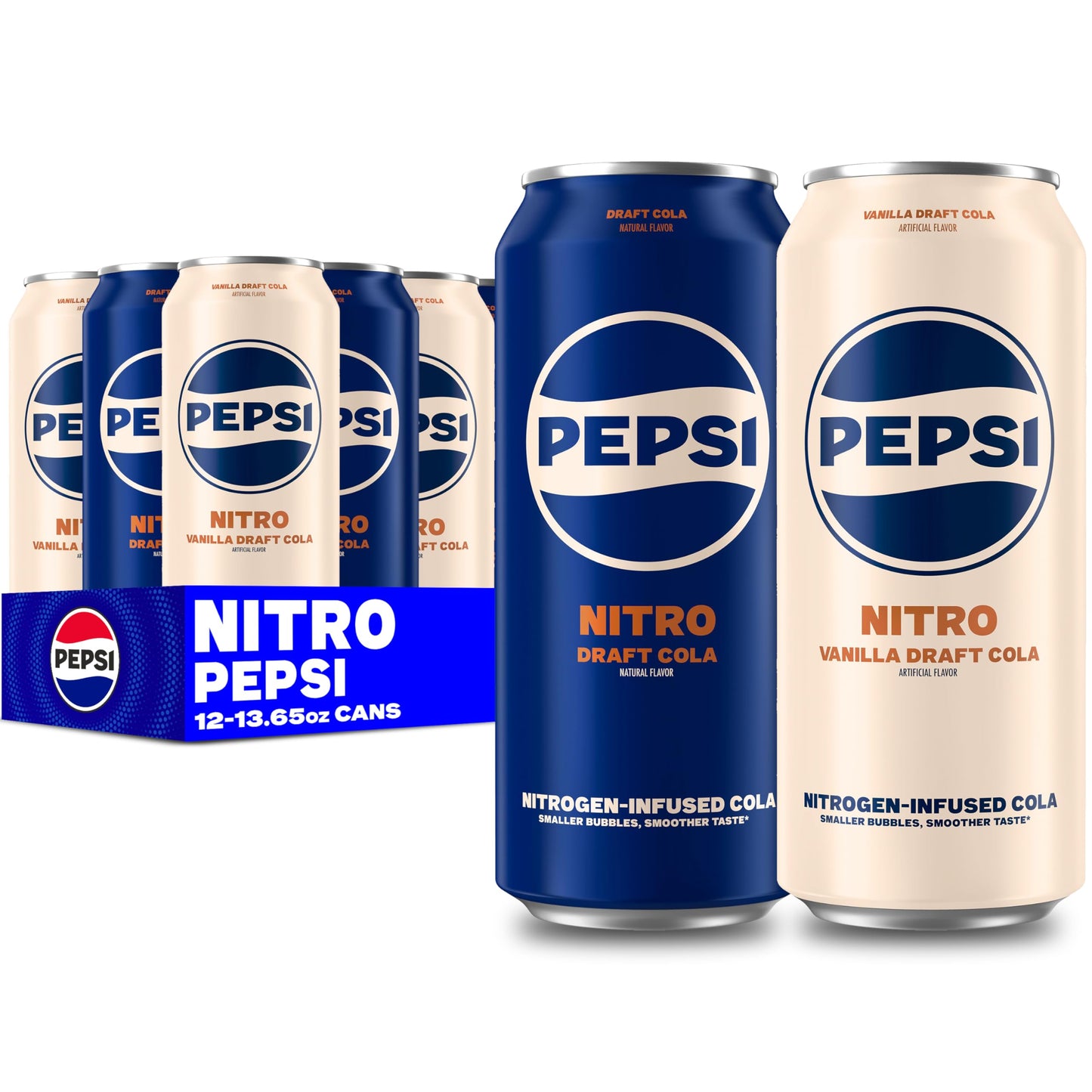 Pepsi Soda, 7.5 Ounce Mini Cans, (10 Pack) (Packaging May Vary)