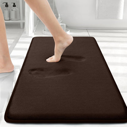Smiry Memory Foam Bath Mat – Ultra Soft, Absorbent, Non-Slip Rug for Bathroom