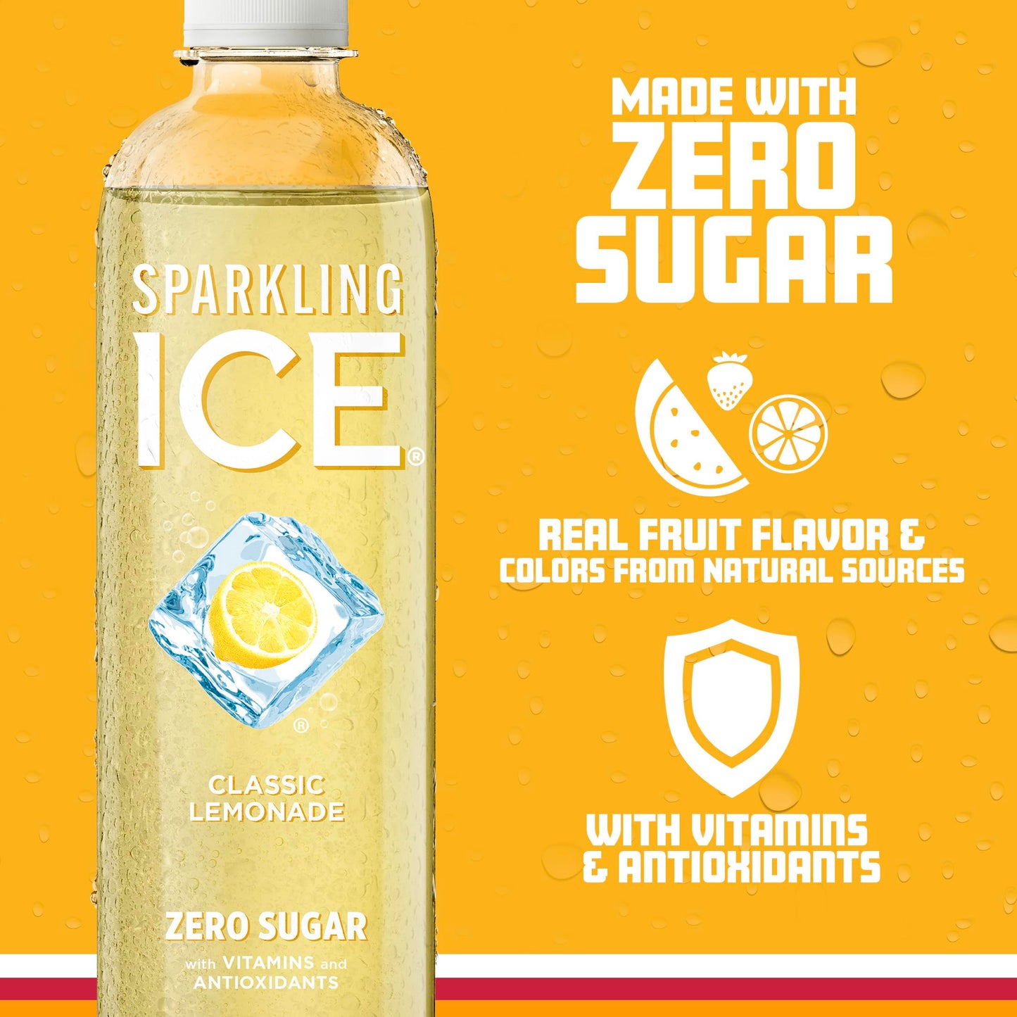 Sparkling Ice, eau pétillante à la cerise noire, eau aromatisée sans sucre, avec vitamines et antioxydants, boisson à faible teneur en calories, bouteilles de 17 fl oz (paquet de 12) 