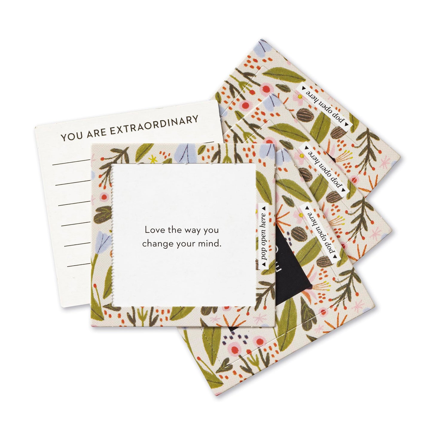 Compendium ThoughtFulls Pop-Open Cards — 2-Pack of Smile, Thank You — 60 Pop-Open Cards, Each with a Different Message Inside