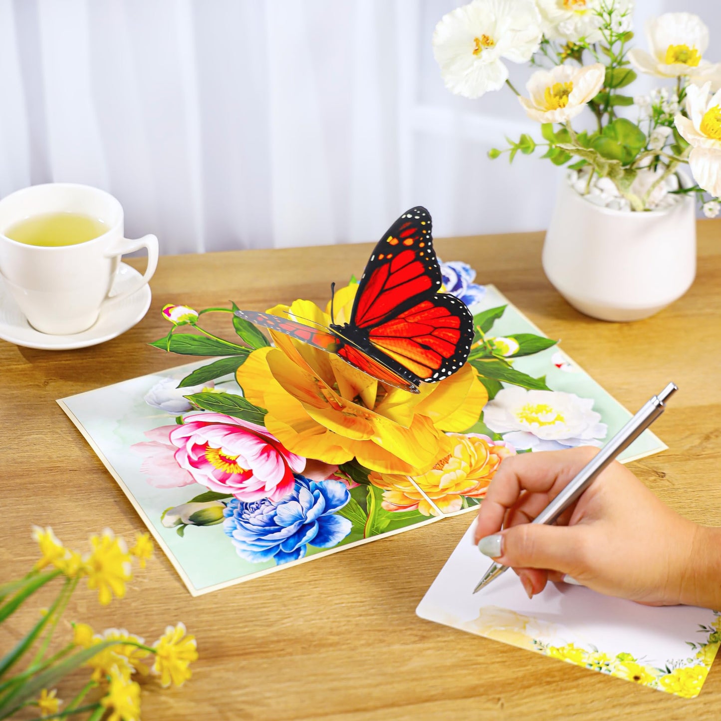 Pop Up Anniversary Card, 3D Cards 6x8 inch