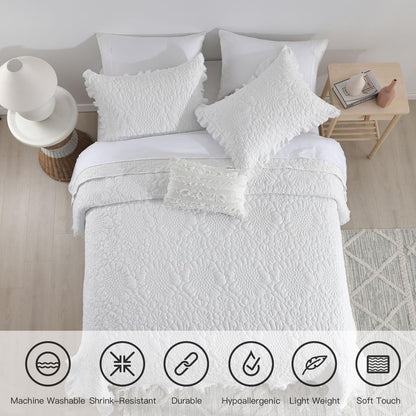 Multiple Colors & Sizes (Twin, Full/Queen, King) – Lightweight 3-Piece Microfiber Bedding