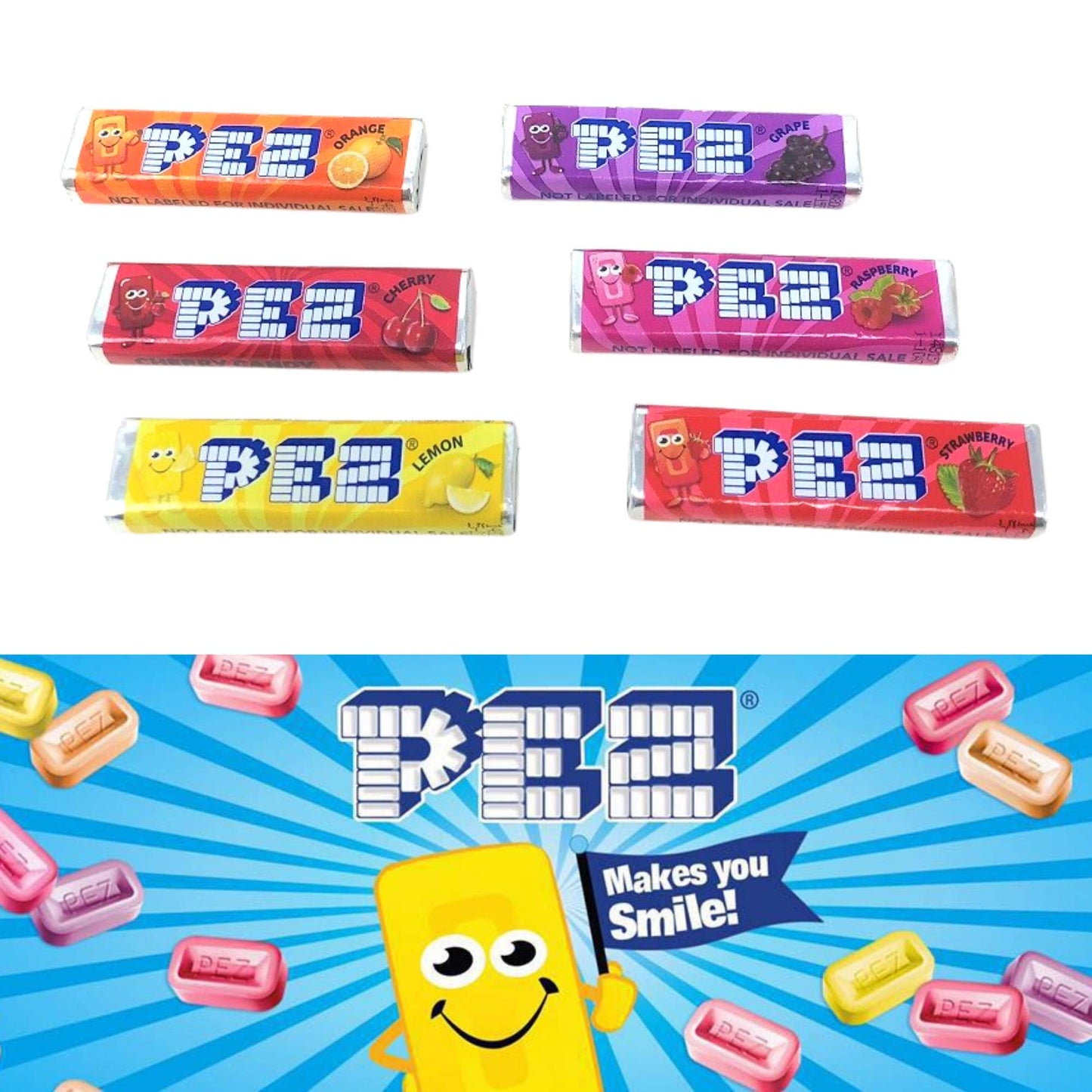 PEZ Candy Nachfüllrollen, 11 oz Mischbeutel (ca. 35 volle Rollen in jedem Beutel) 