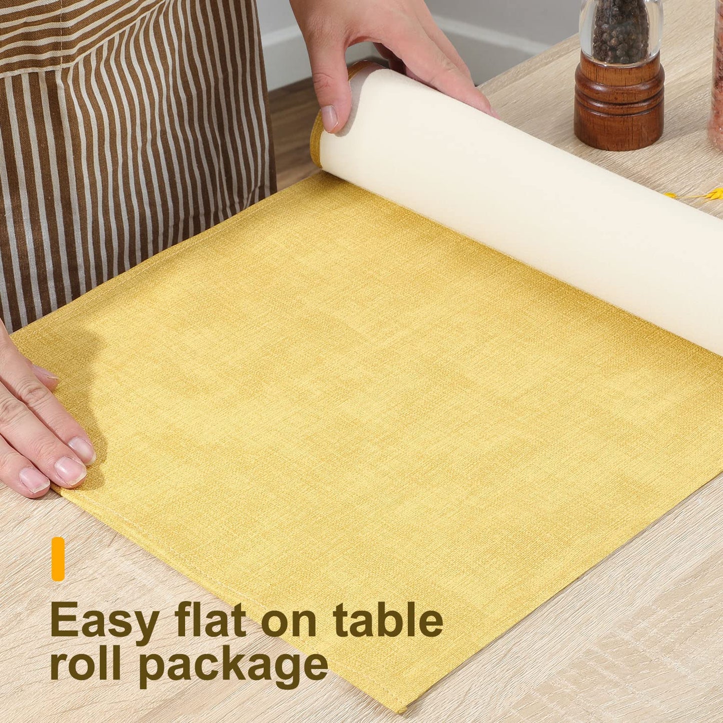 Wipeable Table Runner – Thick Farmhouse-Style Runner for Kitchen, Bedroom, Living Room, Indoor & Outdoor Use