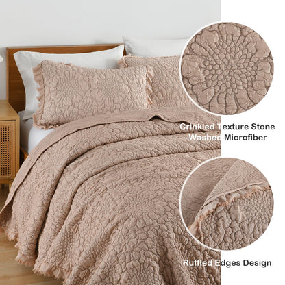 Multiple Colors & Sizes (Twin, Full/Queen, King) – Lightweight 3-Piece Microfiber Bedding