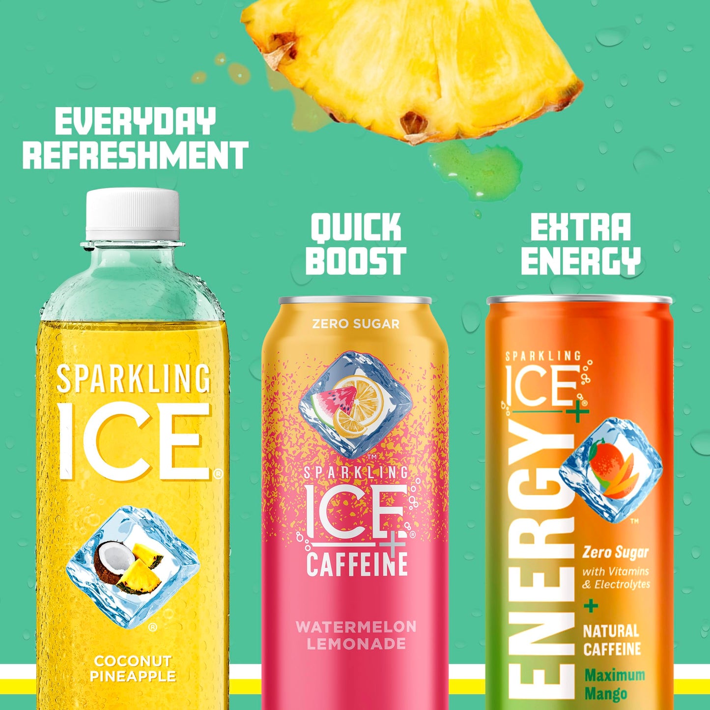 Sparkling Ice, eau pétillante à la cerise noire, eau aromatisée sans sucre, avec vitamines et antioxydants, boisson à faible teneur en calories, bouteilles de 17 fl oz (paquet de 12) 