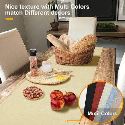 Wipeable Table Runner – Thick Farmhouse-Style Runner for Kitchen, Bedroom, Living Room, Indoor & Outdoor Use