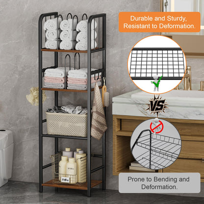 Freestanding Towel Rack – 3-Tier & 4-Tier Modern Metal Bathroom Storage