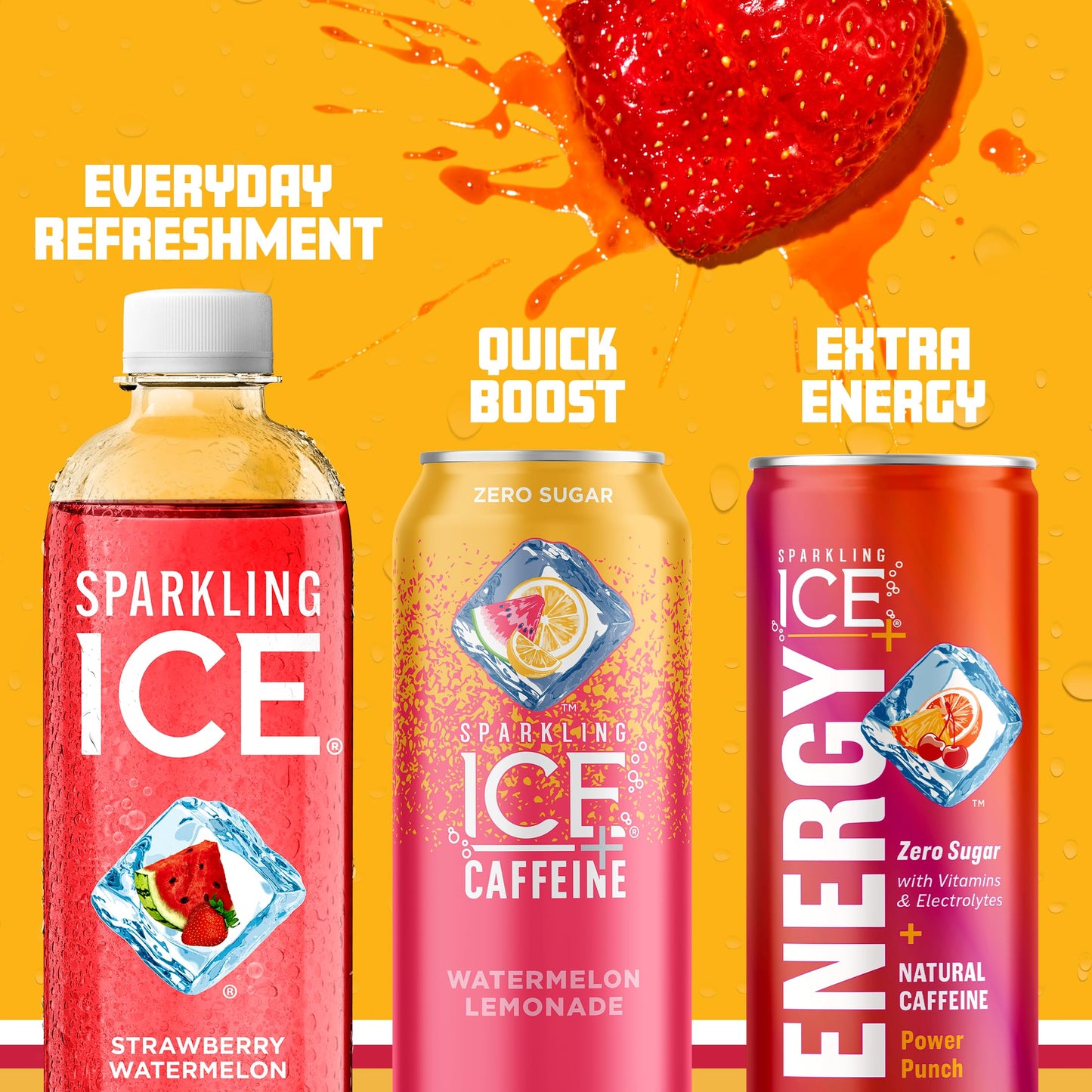 Sparkling Ice, eau pétillante à la cerise noire, eau aromatisée sans sucre, avec vitamines et antioxydants, boisson à faible teneur en calories, bouteilles de 17 fl oz (paquet de 12) 