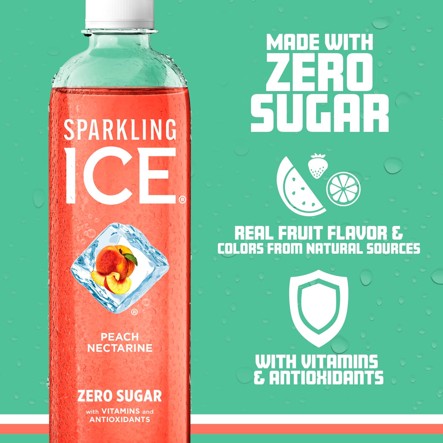 Sparkling Ice, Black Cherry Sparkling Water, Zero Sugar Flavored Water, with Vitamins and Antioxidants, Low Calorie Beverage, 17 fl oz Bottles (Pack of 12)