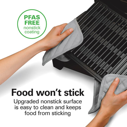 Electric Indoor Searing Grill – 118 sq. in., Viewing Window, Adjustable Temp to 450°F, Stainless Steel