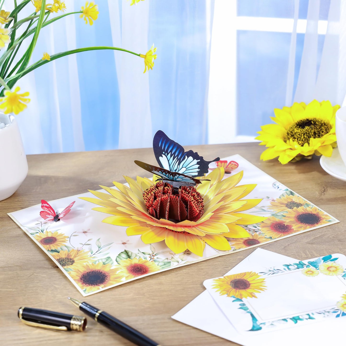 Pop Up Anniversary Card, 3D Cards 6x8 inch