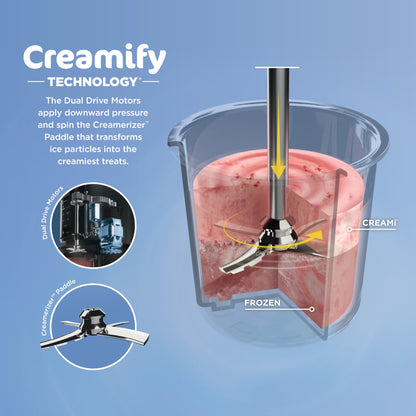 Ninja NC301 CREAMi Ice Cream Maker – 7 Programs, 2 Pint Containers, Lids