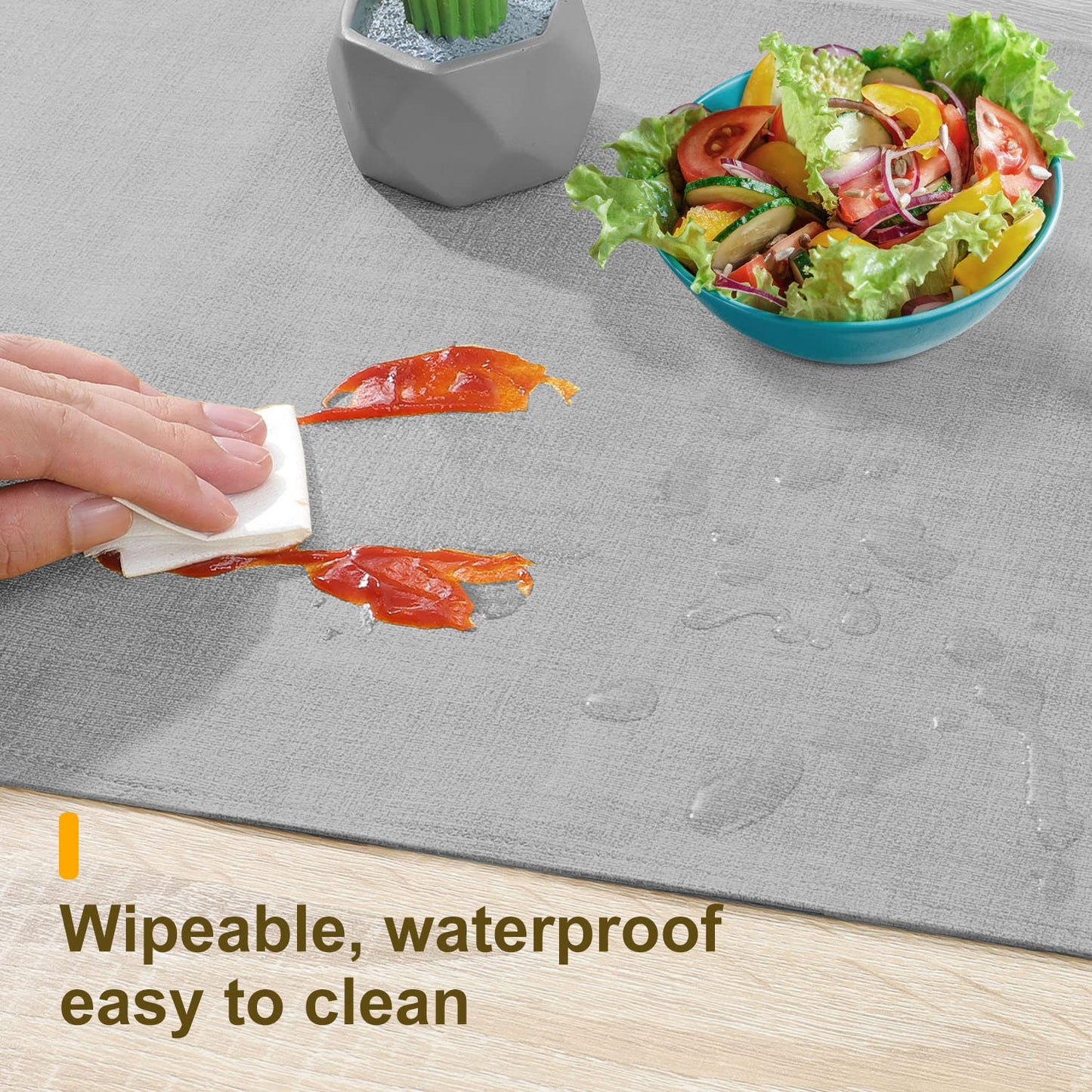 Wipeable Table Runner – Thick Farmhouse-Style Runner for Kitchen, Bedroom, Living Room, Indoor & Outdoor Use