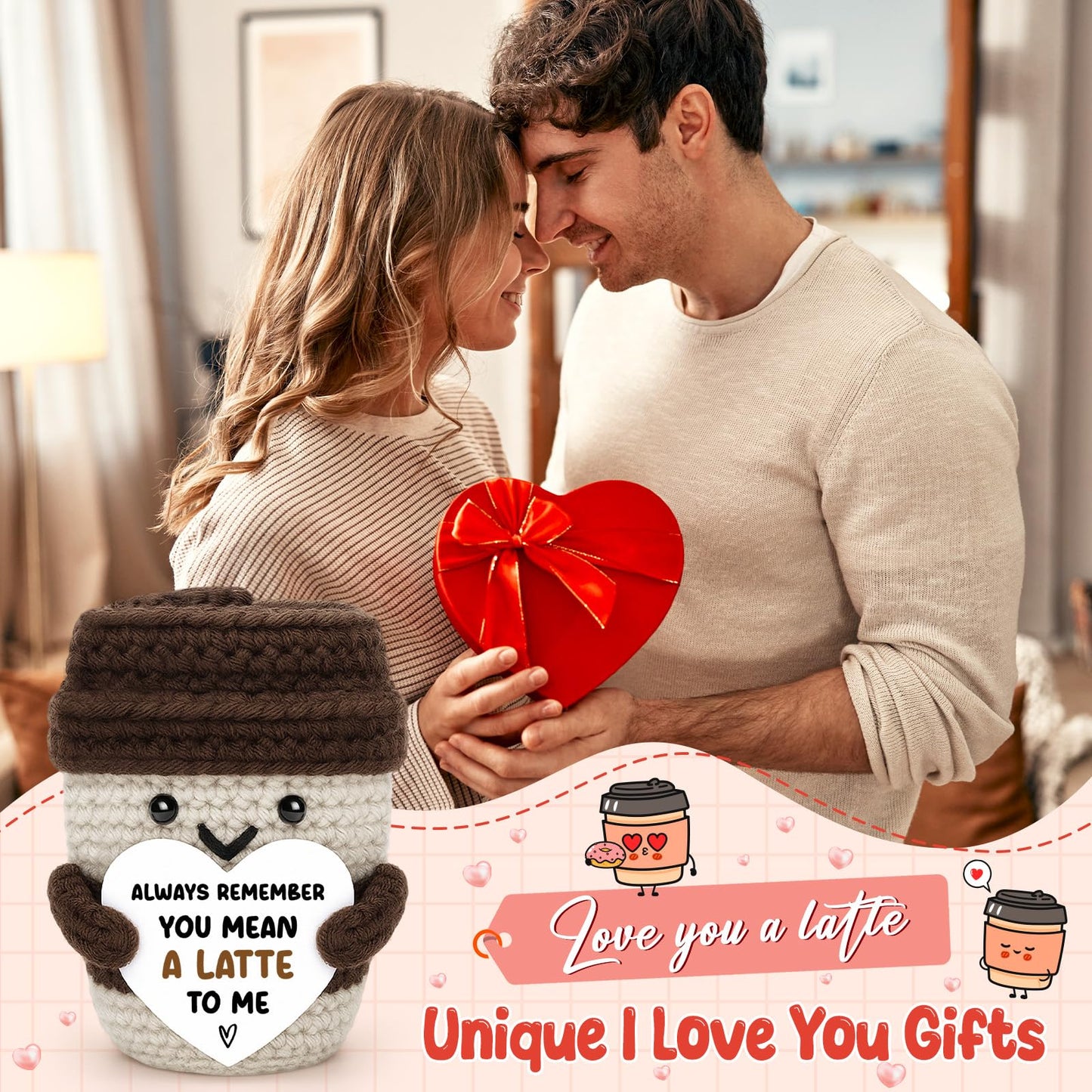 Valentine’s Day Gift – I Love You a Latte Mug | Couples, Friends, Coworkers, Teachers