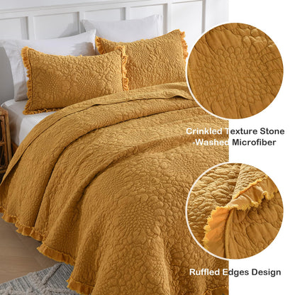 Multiple Colors & Sizes (Twin, Full/Queen, King) – Lightweight 3-Piece Microfiber Bedding