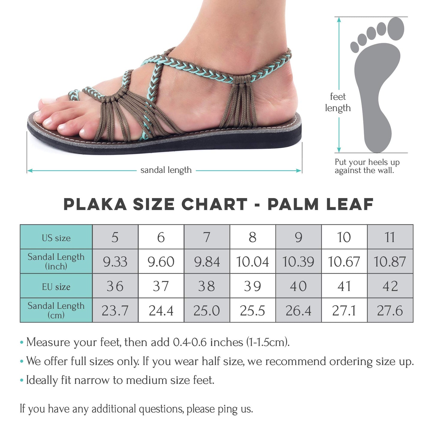 Plaka Flat Sandals for Women Palm Leaf