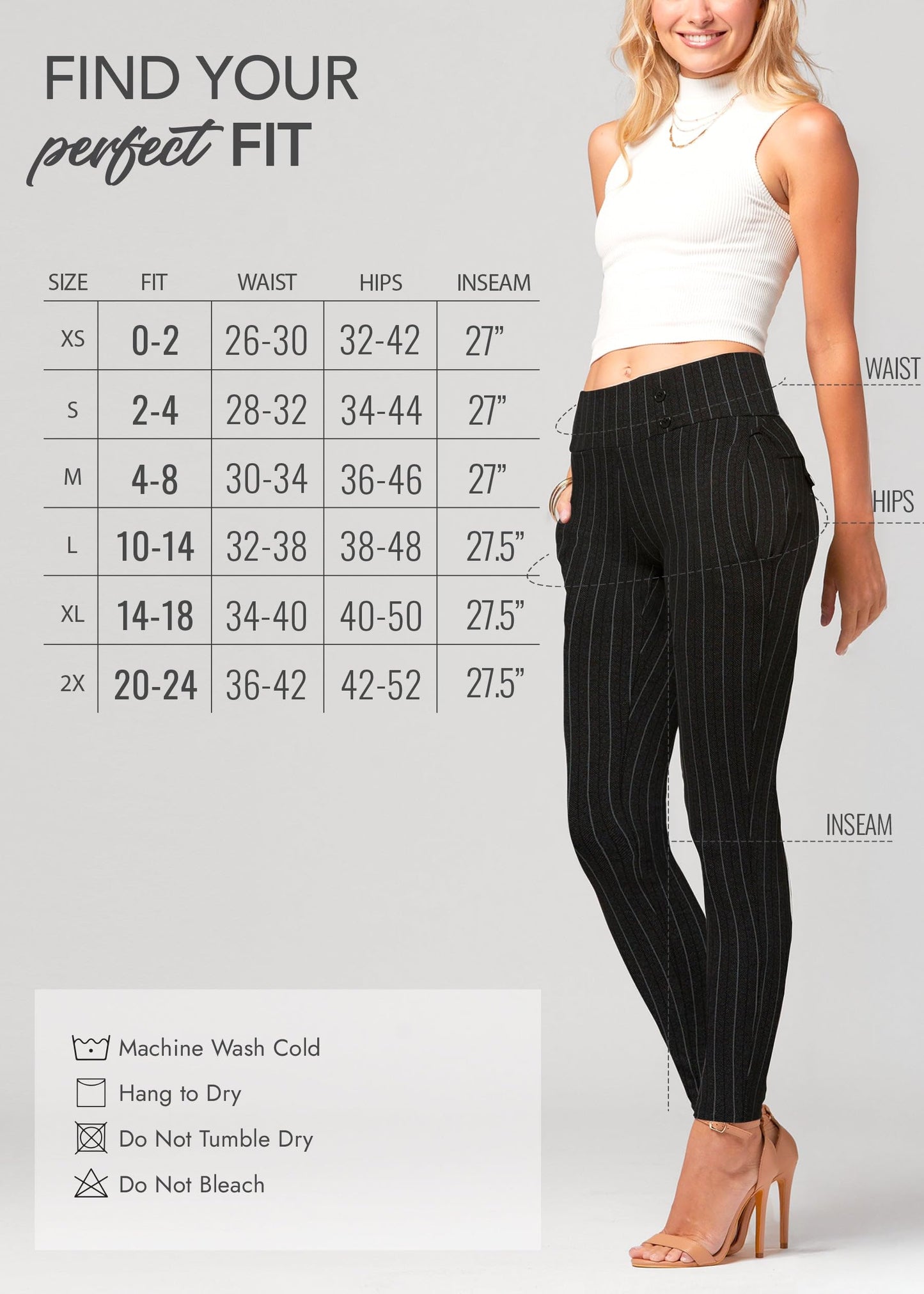 Conceited Dress Pants Women - Stretchy - Tummy Control - All Day Comfort Wear to Work - Womens Pants in Regular and Plus Size