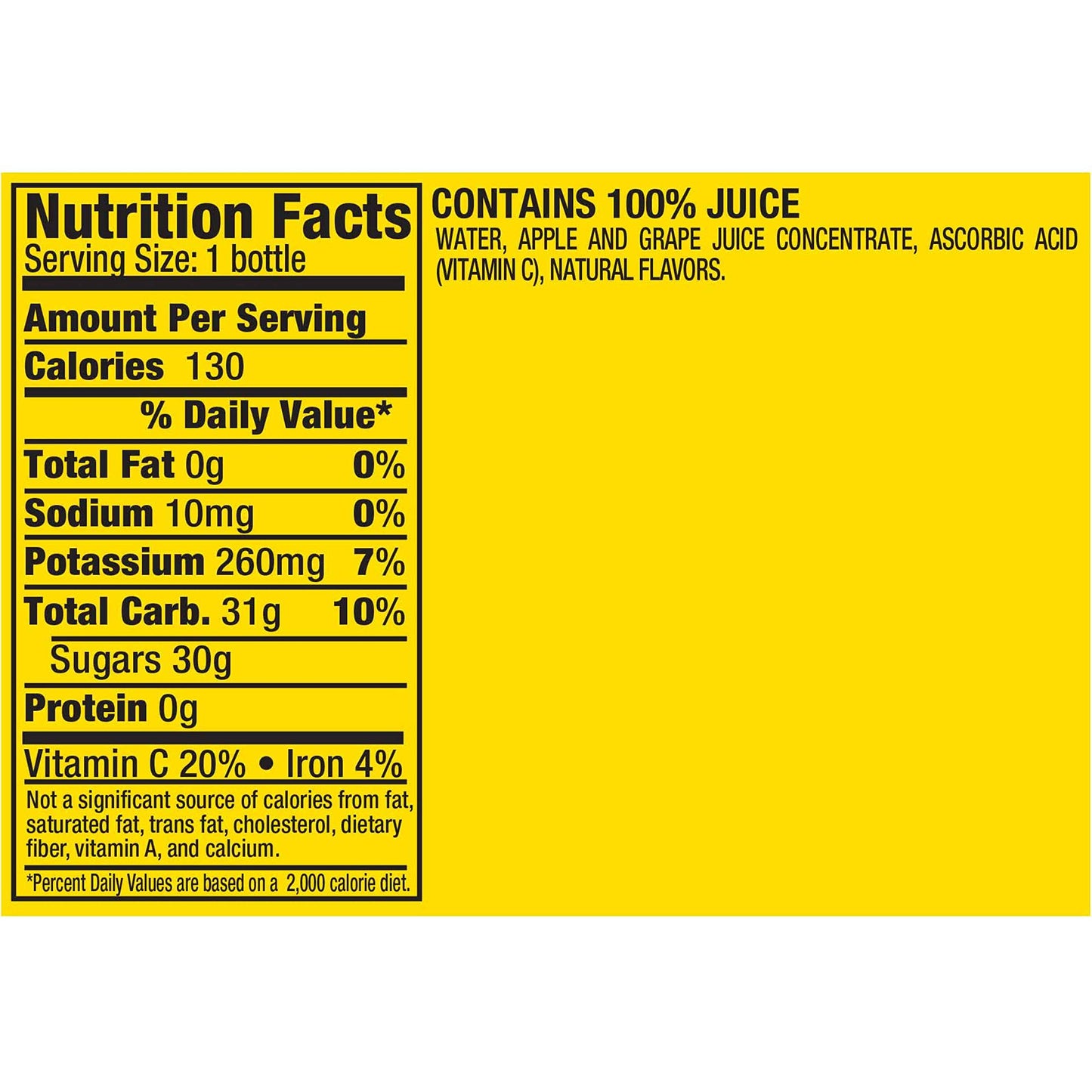 Mott's 100% Original Apple Juice, 8 Fl Oz Bottles, 24 Count (4 Packs Of 6), 2 Servings Of Fruit, 100% Fruit Juice, Gluten-free, Caffeine-free, Kosher, Contains No Artificial Colors Or Sweeteners