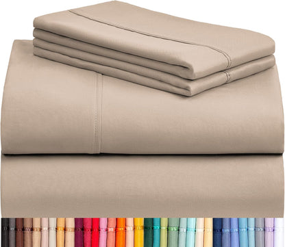 LClub Luxury 4-Piece Cooling Microfiber Sheet Set
