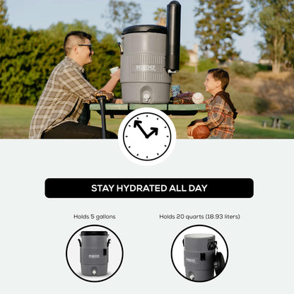 Igloo Sports Cooler | Insulated Beverage Dispenser with Spout |Portable Handwashing Station