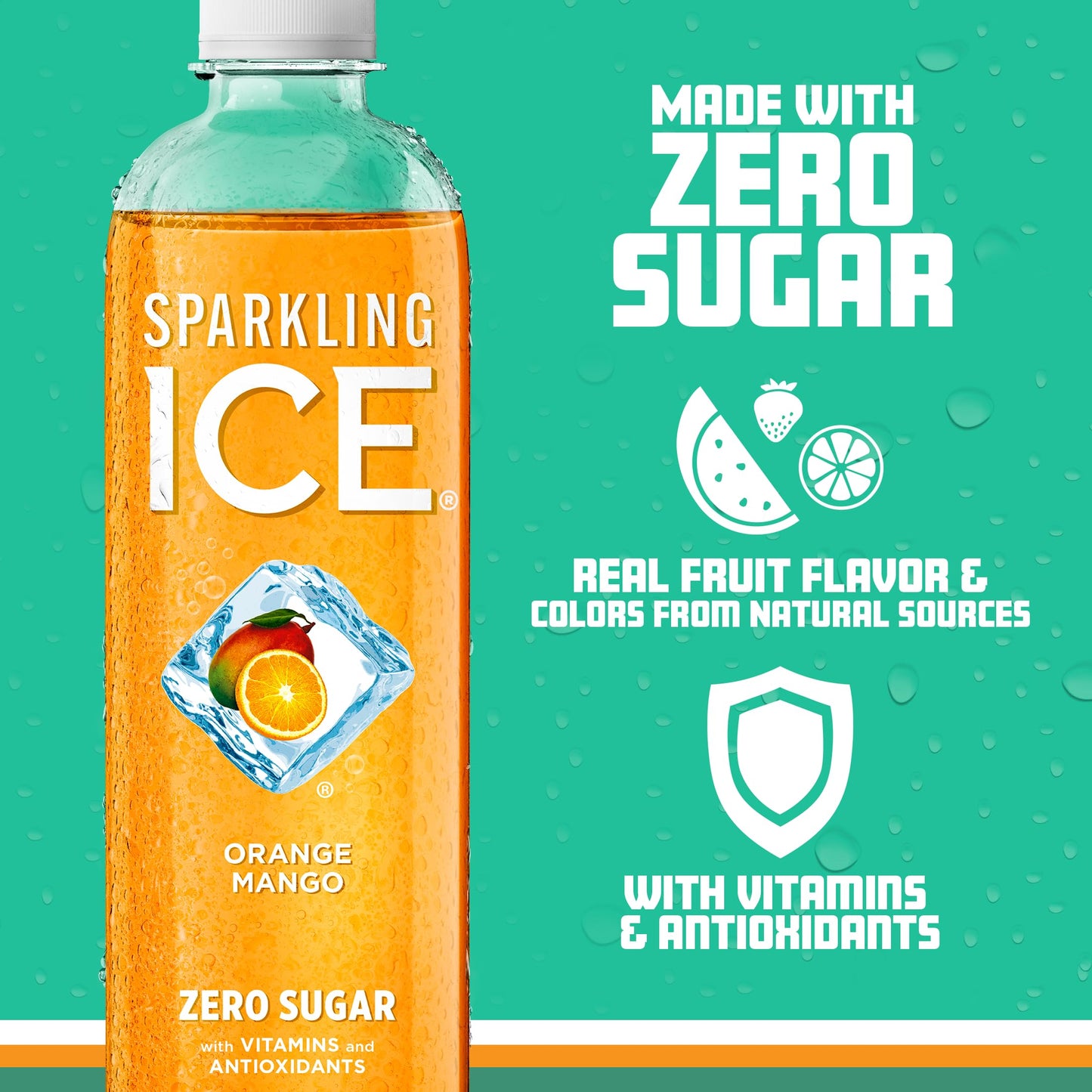 Sparkling Ice, eau pétillante à la cerise noire, eau aromatisée sans sucre, avec vitamines et antioxydants, boisson à faible teneur en calories, bouteilles de 17 fl oz (paquet de 12) 