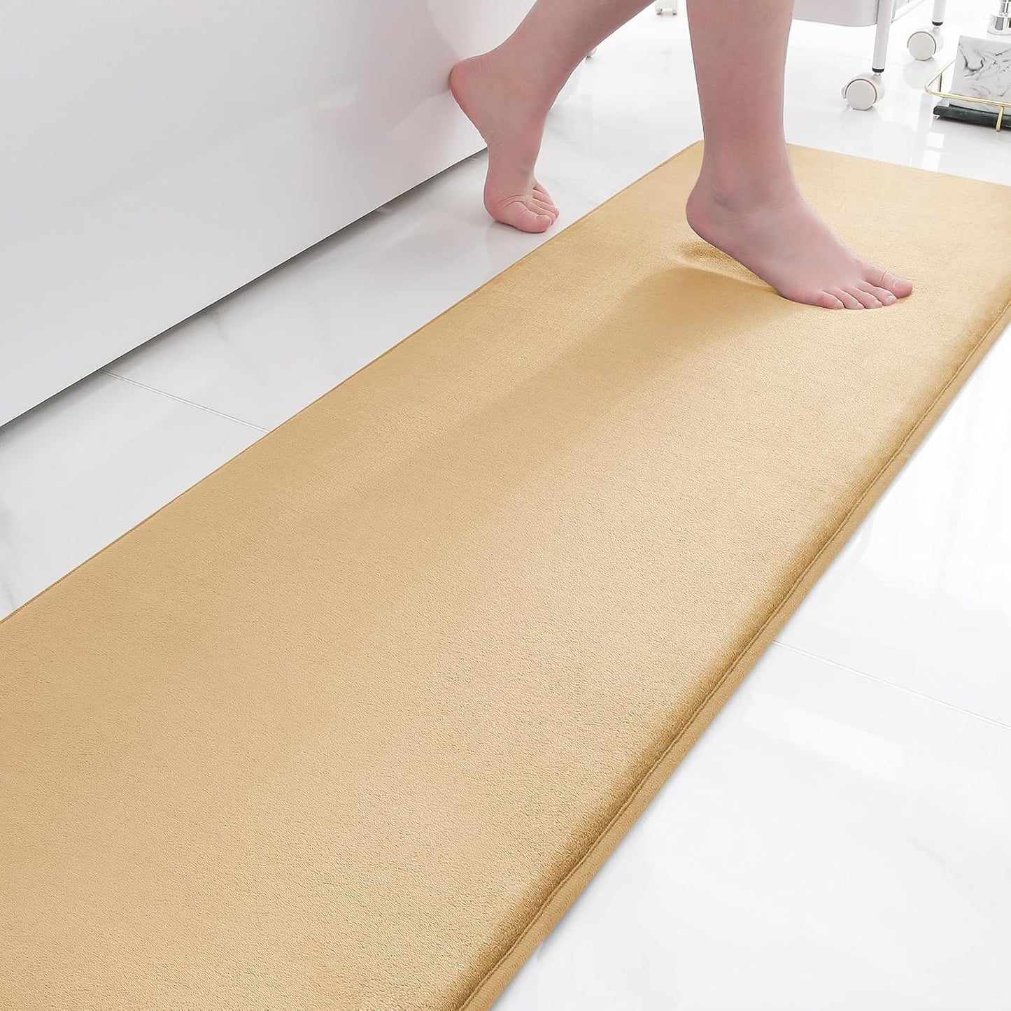 Smiry Memory Foam Bath Mat – Ultra Soft, Absorbent, Non-Slip Rug for Bathroom