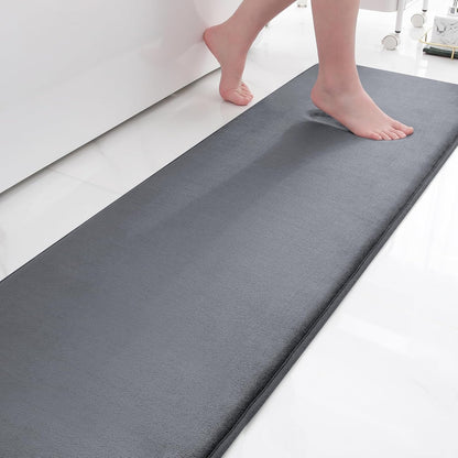 Smiry Memory Foam Bath Mat – Ultra Soft, Absorbent, Non-Slip Rug for Bathroom